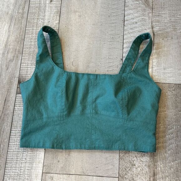 Banana Republic Linen Blend Square Neck Bustier - Picture 2 of 5